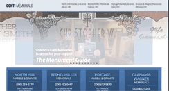 Desktop Screenshot of contimemorials.com